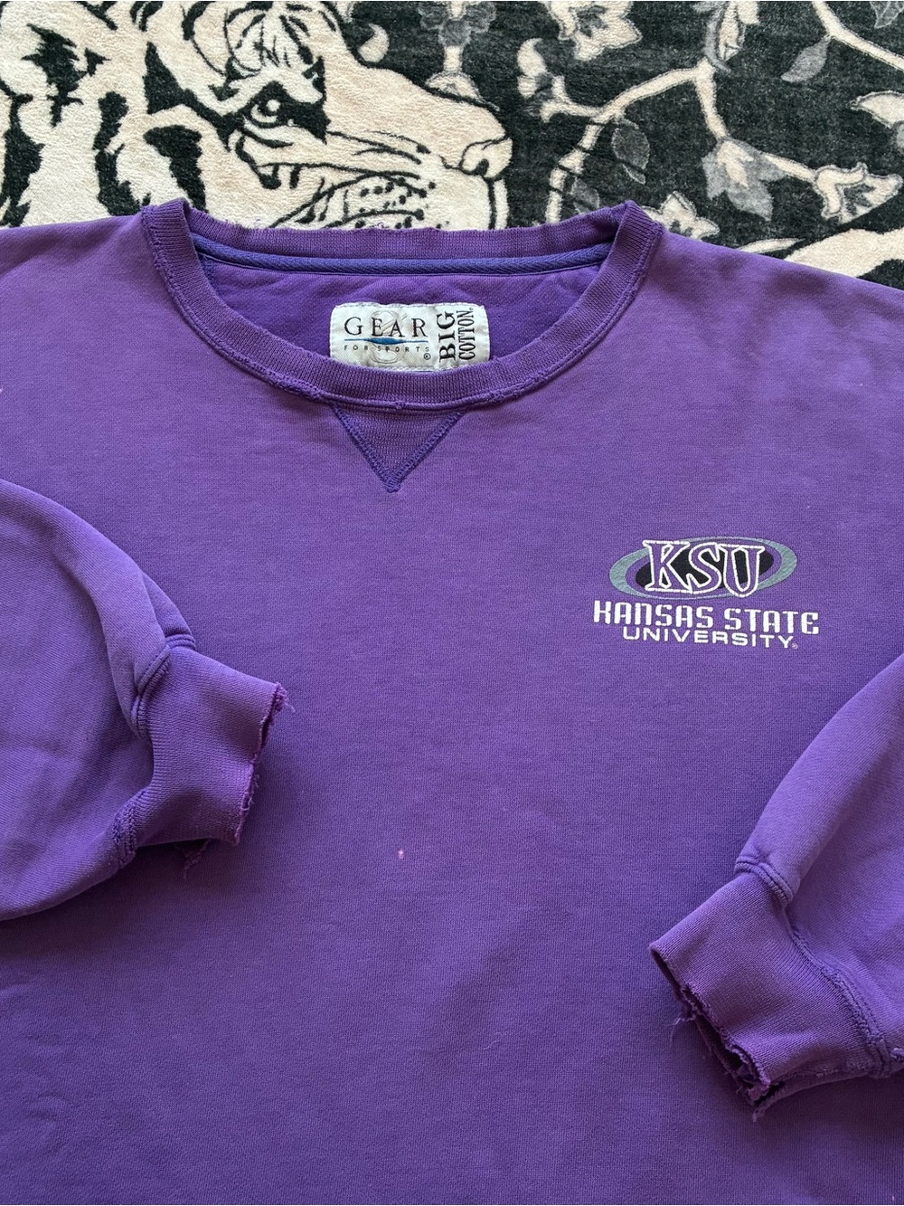 010 - VINTAGE 90s KSU KANSAS STATE UNIVERSITY SWEATSHIRT